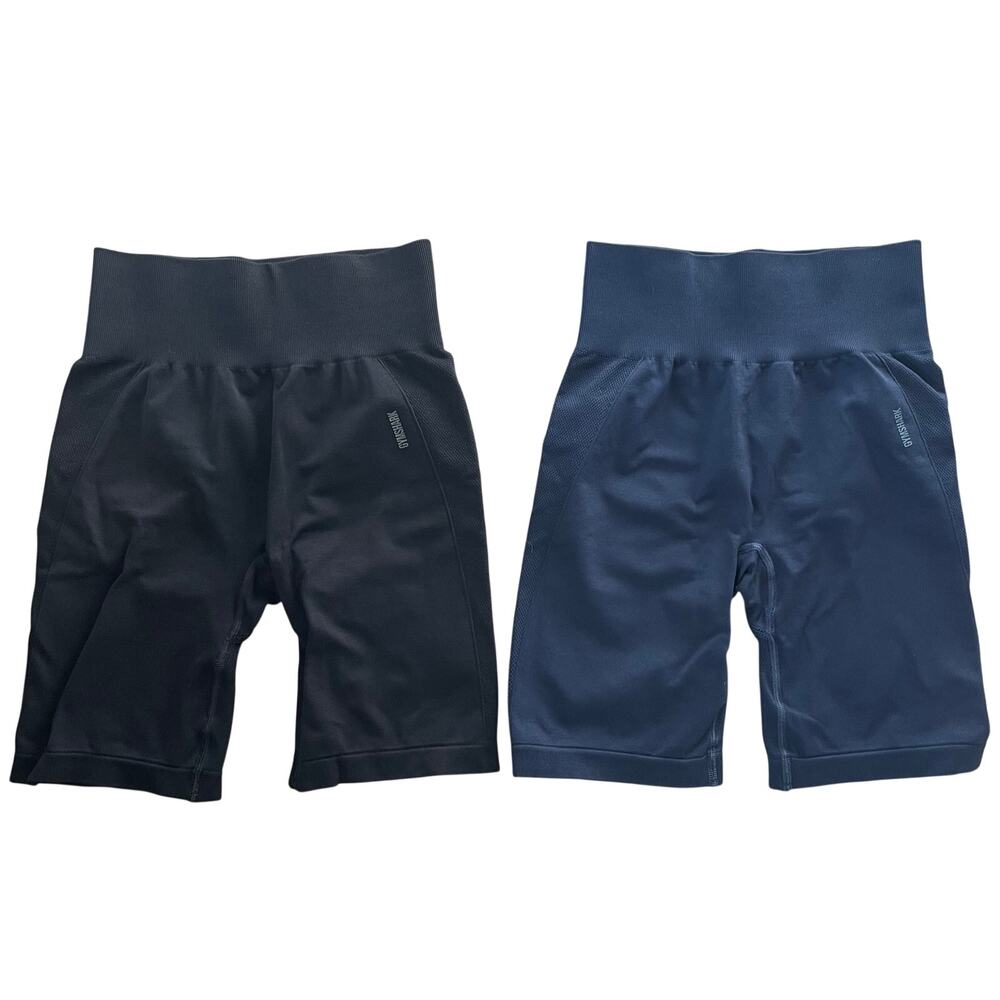 Gymshark Flex High-waisted biker shorts 9" set of 2 size small